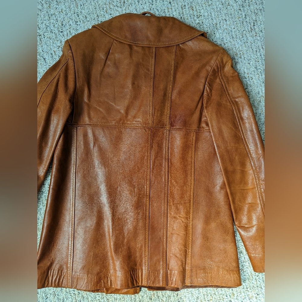 Gorgeous 70s Vintage Skin Gear Leather Jacket - Picture 10 of 14